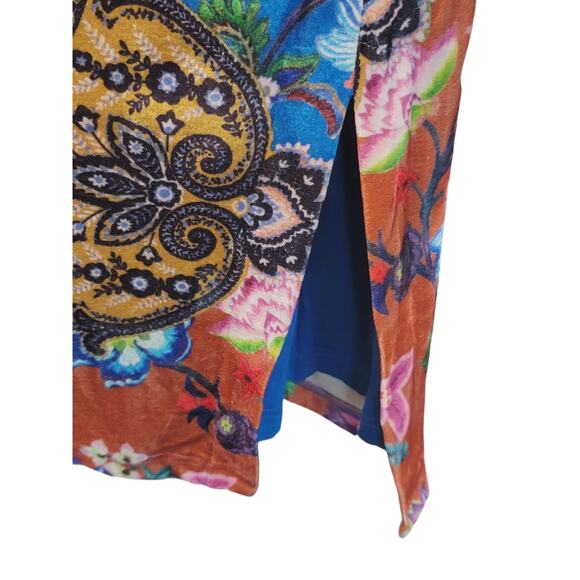 NWT Anthropologie Floral Paisley High Neck Midi Dress - XS - Picture 5 of 6